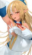 brown_skin character:shiranui_flare elf in-series_category:generation_3 in-series_category:hololive_japan meta:artist_request meta:source_request meta:tagme pointed_ears series:hololive // 594x1000 // 100KB