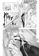 artist:onioni_aoi beauty_mark character:muelsyse_(arknights) comic elf in-series_category:columbia japanese_text pointed_ears series:arknights steaming_body // 1447x2046 // 1.2MB