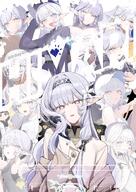 alternate_outfit artist:ZANYA beauty_mark character:himari_(blue_archive) elf english_text hair_accessories halo in-series_category:millenium_science_school in-series_category:super_phenomenon_task_force long_hair pointed_ears purple_eyes series:blue_archive white_hair // 1500x2118 // 631KB