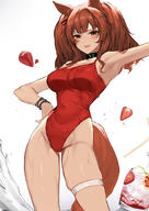 animal_ears character:angelina_(arknights) fox_ears fox_girl in-series_category:siracusa in-series_category:vulpo meta:artist_request meta:source_request series:arknights swimsuit // 2480x3507 // 1.9MB