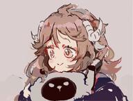 animal_ears character:eyjafjalla_(arknights) goat_ears goat_horns horns in-series_category:caprinae in-series_category:leithanien meta:source_request series:arknights // 711x541 // 350KB