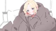 artist:kasasagi blonde_hair blue_eyes character:juou_sena_(gakuen_idolmaster) flushed_face long_hair pov series:gakuen_idolmaster series:idolmaster // 3840x2160 // 1.5MB