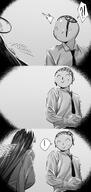 artist:hxd9585 character:rio_(blue_archive) character:sensei_(blue_archive) comic halo in-series_category:millenium_science_school in-series_category:seminar long_hair mechanical_halo monochrome series:blue_archive // 1000x2109 // 755KB