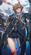 alternate_outfit animal_ears character:amiya_(arknights) in-series_category:cautus in-series_category:rhodes_island in-series_category:rim_billiton meta:artist_request meta:source_request rabbit_ears rabbit_girl series:arknights // 1665x2918 // 719KB