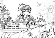 artist:lightning_ace character:iroha_(blue_archive) halo in-series_category:gehenna_academy in-series_category:pandemonium_society long_hair messy_hair monochrome series:blue_archive // 3953x2806 // 4.3MB