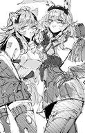 animal_ears artist:shino_duka character:avywenna character:gravel_(arknights) in-series_category:cautus in-series_category:kazimierz in-series_category:zalak long_hair monochrome rabbit_ears rabbit_girl rat_ears rat_girl series:arknights series:arknights:_endfield // 2621x4096 // 1.6MB
