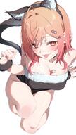 alternate_outfit animal_ears artist:inuinuo_gataken cat_ears cat_girl cat_tail character:ichijou_ririka hair_accessories in-series_category:dev_is in-series_category:hololive_japan in-series_category:regloss orange_eyes orange_hair series:hololive tail teasing // 2243x3988 // 702KB