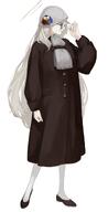 alternate_outfit artist:kawatiw brown_eyes brown_hair casual_clothes character:akane_(blue_archive) glasses halo in-series_category:cleaning_&_clearing in-series_category:millenium_science_school long_hair meta:source_deprecated series:blue_archive // 1044x2048 // 105KB