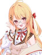 artist:noire_kr blonde_hair character:otonose_kanade glasses hair_accessories in-series_category:dev_is in-series_category:hololive_japan in-series_category:regloss long_hair red_eyes series:hololive // 1576x2048 // 347KB