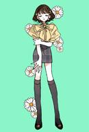 artist:yasu_urayaka brown_hair casual_clothes hair_accessories series:original short_hair // 1387x2048 // 1.2MB