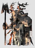 antlers artist:rokunose character:patriot_(arknights) in-series_category:reunion in-series_category:sarkaz in-series_category:wendigo japanese_text series:arknights // 2935x4096 // 1.4MB