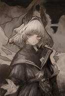 age_progression artist:thiccborb bird_girl character:irene_(arknights) character:irene_(the_adjudicatrix_and_her_resolve)_(arknights) eye_scar grey_eyes grey_hair head_wings in-series_category:iberia in-series_category:liberi series:arknights short_hair // 1150x1680 // 2.0MB
