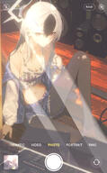 alternate_outfit artist:drive_shot beauty_mark black_hair camera_pov character:kayoko_(blue_archive) demon_horns ear_piercings halo horns in-series_category:gehenna_academy in-series_category:problem_solver_68 long_hair midriff red_eyes series:blue_archive short_shorts two-tone_hair white_hair // 2480x4003 // 3.6MB