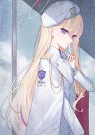 artist:aoilico_(onuj25) blonde_hair character:general_student_council_president_(temporary)_(blue_archive) halo in-series_category:general_student_council long_hair purple_eyes series:blue_archive // 2508x3541 // 24MB
