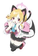 animal_ears artist:fuyubone blonde_hair cat_ears cat_girl cat_tail character:momoi_(blue_archive) halo in-series_category:game_development_department in-series_category:millenium_science_school pink_eyes series:blue_archive short_hair tail // 2894x4236 // 478KB