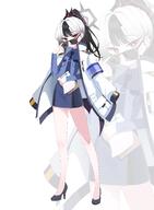 alternate_outfit artist:82jhin beauty_mark black_hair character:kayoko_(blue_archive) demon_horns ear_piercings halo horns in-series_category:gehenna_academy in-series_category:problem_solver_68 police_outfit ponytail red_eyes series:blue_archive sunglasses two-tone_hair white_hair // 3000x4096 // 568KB