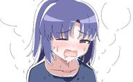 artist:namakurage character:yuuka_(blue_archive) character:yuuka_(track)_(blue_archive) flushed_face halo in-series_category:millenium_science_school in-series_category:seminar long_hair mechanical_halo ponytail purple_eyes purple_hair series:blue_archive sports_wear steaming_body sweaty // 2894x1772 // 1.7MB