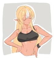 brown_skin character:shiranui_flare elf in-series_category:generation_3 in-series_category:hololive_japan meta:artist_request meta:source_request meta:tagme pointed_ears series:hololive // 1560x1704 // 243KB