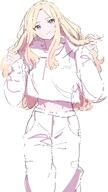 alternate_outfit artist:kasasagi blonde_hair blue_eyes character:juou_sena_(gakuen_idolmaster) long_hair midriff pants series:gakuen_idolmaster series:idolmaster // 2160x3840 // 1.5MB