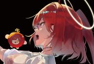 artist:80 body_wings character:exusiai_(apple)_(arknights) character:exusiai_(arknights) character:exusiai_the_new_covenant_(arknights) halo in-series_category:laterano in-series_category:sankta meta:cropped series:arknights sunglasses swimsuit // 3016x2068 // 496KB