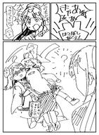 @_@ artist:ssdrinkismine beauty_mark character:amaya_tsubame_(gakuen_idolmaster) character:hanami_ume_(gakuen_idolmaster) character:kuramoto_china_(gakuen_idolmaster) character:shinosawa_hiro_(gakuen_idolmaster) comic japanese_text long_hair monochrome ponytail series:gakuen_idolmaster series:idolmaster short_hair // 1510x2056 // 750KB