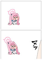 artist:namakurage character:koyuki_(blue_archive) chibi comic halo in-series_category:millenium_science_school in-series_category:seminar japanese_text long_hair meme pink_hair series:blue_archive tears twin_tails // 2894x4093 // 1.2MB