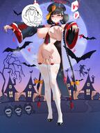 alternate_outfit artist:mizi_kayo black_hair character:doodle_sensei_(blue_archive) character:rio_(blue_archive) character:sensei_(blue_archive) flushed_face grabbing_another's_breast halo in-series_category:millenium_science_school in-series_category:seminar jiangshi large_areolae mechanical_halo red_eyes series:blue_archive thigh_squish // 3072x4096 // 1.9MB