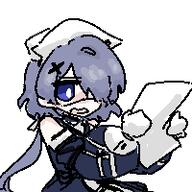 artist:grape blue_eyes character:whisperain_(arknights) eyepatch grey_hair hair_covering_eye in-series_category:iberia in-series_category:&aelig;gir_(race) series:arknights // 200x200 // 3.6KB