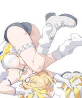 ahoge artist:Patanda blonde_hair character:kotori_(blue_archive) character:kotori_(cheerleader)_(blue_archive) cheerleader halo in-series_category:engineering_club in-series_category:millenium_science_school series:blue_archive short_hair tube_socks // 6584x7803 // 7.6MB