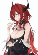 character:surtr_(arknights) demon_horns horns in-series_category:sarkaz meta:artist_request meta:source_request series:arknights // 1276x1809 // 223KB