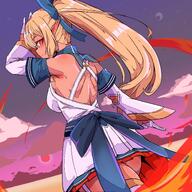 brown_skin character:shiranui_flare elf in-series_category:generation_3 in-series_category:hololive_japan meta:artist_request meta:source_request meta:tagme pointed_ears series:hololive // 1500x1500 // 337KB
