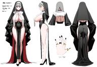 artist:plentyofempty character:n_(plentyofempty) ear_piercings english_text grey_hair meta:character_sheet nun red_eyes series:original vampire // 4096x2811 // 561KB