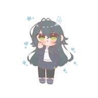 artist:ksn-yakisoba character:tsukimura_temari_(gakuen_idolmaster) chibi green_eyes green_hair long_hair series:gakuen_idolmaster series:idolmaster sports_wear // 2048x2048 // 86KB