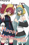 artist:piro_nishiki blue_eyes blue_hair character:hatsune_miku character:kasane_teto english_text red_eyes red_hair series:utau series:vocaloid twin_drills twin_tails // 973x1536 // 325KB