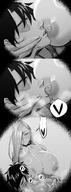 artist:hxd9585 breast_feeding character:omi_(fate) comic hair_covering_eye long_hair monochrome series:fate snake_girl // 1000x2723 // 988KB