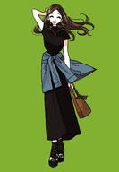 artist:yasu_urayaka brown_hair casual_clothes long_hair pants series:original // 1903x2748 // 239KB