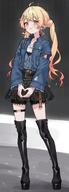 artist:tsukino blonde_hair character:otonose_kanade hair_accessories idol_outfit in-series_category:dev_is in-series_category:hololive_japan in-series_category:regloss long_hair series:hololive twin_tails // 1268x3508 // 464KB