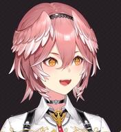 bird_girl character:takane_lui head_wings in-series_category:hololive_japan in-series_category:holox meta:artist_request meta:source_request meta:tagme series:hololive // 428x468 // 377KB