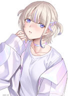 artist:deras blonde_hair character:todoroki_hajime in-series_category:dev_is in-series_category:hololive_japan in-series_category:regloss purple_eyes series:hololive short_hair twin_tails // 1200x1697 // 899KB