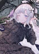 alternate_outfit artist:HEIM beauty_mark character:himari_(blue_archive) elf halo in-series_category:millenium_science_school in-series_category:super_phenomenon_task_force pointed_ears series:blue_archive // 1670x2338 // 691KB
