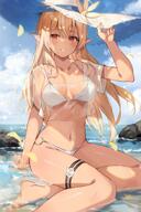 brown_skin character:shiranui_flare elf in-series_category:generation_3 in-series_category:hololive_japan meta:artist_request meta:source_request meta:tagme pointed_ears series:hololive // 2681x4029 // 1.1MB