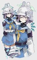 artist:uhay blue_eyes character:saki_(blue_archive) halo helmet in-series_category:rabbit_squad in-series_category:SRT_special_academy purple_hair series:blue_archive short_hair // 2589x4096 // 929KB